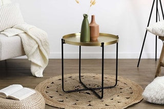 Table d'appoint Alia - Doré et noir