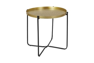 Table d'appoint Alia - Doré et noir