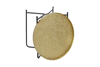 Table d'appoint Alia - Doré et noir