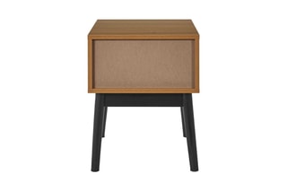 Table de chevet Felix - Naturel et noir