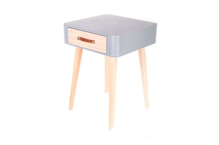 Table de chevet 1 tiroir - Gris