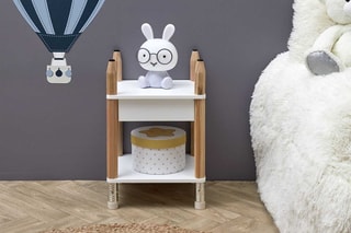 Table de chevet Crayon - Blanc