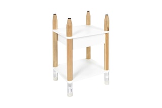 Table de chevet Crayon - Blanc