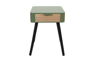 Table de chevet - Kaki et noir