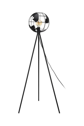Lampadaire globe Noir