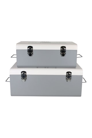 2 coffres de rangement  -  47 x 28 x 19 cm et 39 x 23 x 15,5 cm