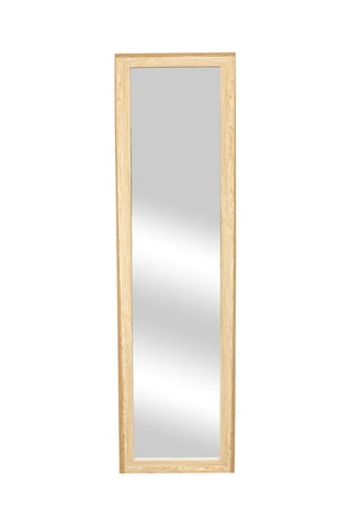 Miroir sur pied en bois - 30 x 39 x 150 cm - Naturel