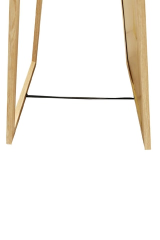 Miroir sur pied en bois - 30 x 39 x 150 cm - Naturel