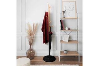 Porte-manteau - Naturel et noir