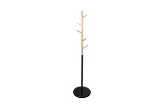 Porte-manteau - Naturel et noir