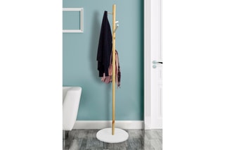 Porte-manteau Fiona - Naturel et blanc