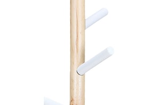 Porte-manteau Fiona - Naturel et blanc
