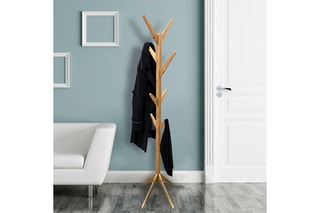 Porte-manteau 8 patères - Beige