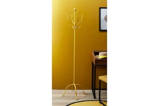 Porte-manteau Vintage 6 patères - Jaune
