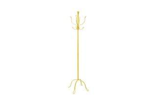 Porte-manteau Vintage 6 patères - Jaune