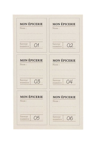 6 bocaux à épices