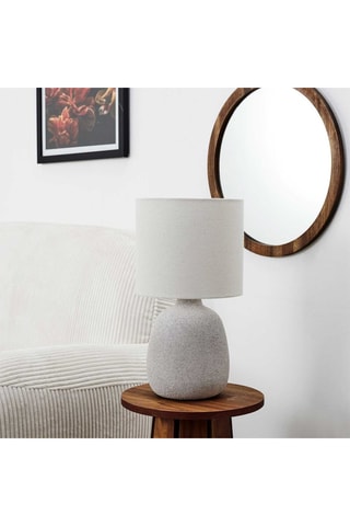Lampe de table en céramique - Argenté