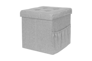 Pouf-coffre - Gris