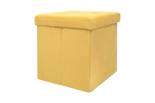 Pouf-coffre - 38 x 38 x 38 cm - En polyester