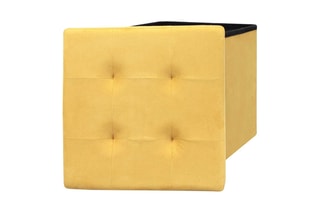 Pouf-coffre - 38 x 38 x 38 cm - En polyester