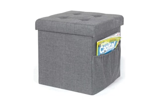 Pouf-coffre - Gris foncé