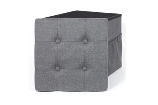 Pouf-coffre - Gris foncé