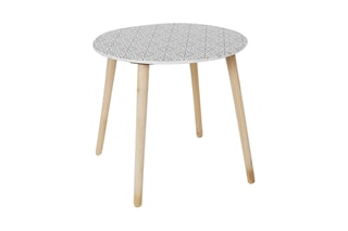 2 tables gigognes en pin - 48 x 43 x 48 cm / 33 x 33 x 40 cm