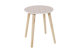 2 tables gigognes en pin - 48 x 43 x 48 cm / 33 x 33 x 40 cm