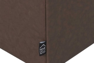 Banc-coffre - Marron - En polyester