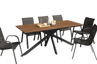 Table de jardin Milazzo - 190 x 80 x 75 cm