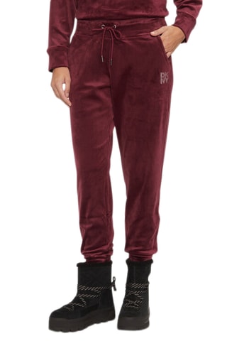 Velours Joggingbroek - Bordeauxrood
