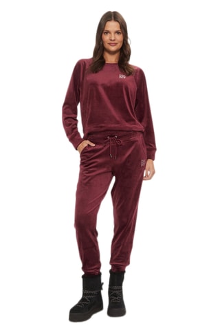 Velours Joggingbroek - Bordeauxrood