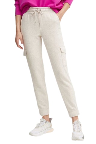 Fleece Joggingbroek - Gemêleerd ecru