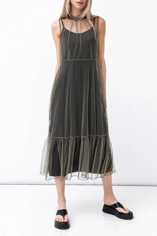 Midi-jurk - Kaki