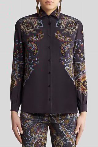 Zijden Blouse - Zwart