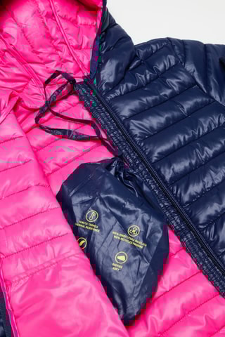 Gewatteerde Jas met Capuchon - Blauw