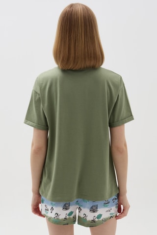 Pyjama Snoopy en The Peanuts - Groen