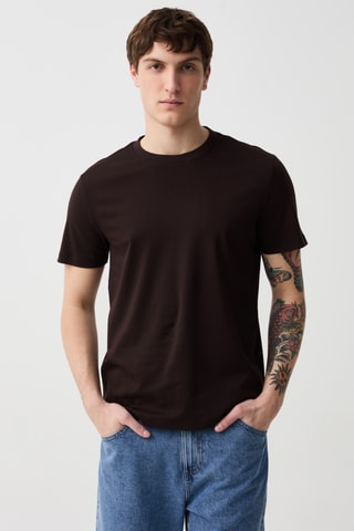 T-shirt regular - Bruin