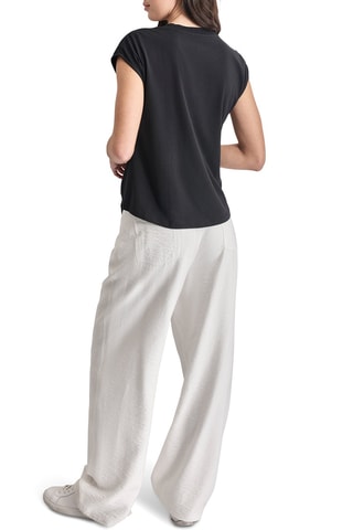 Geknoopt T-shirt - Zwart