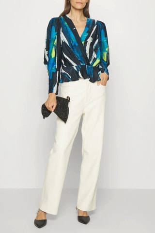 Top - Blauw en Zwart