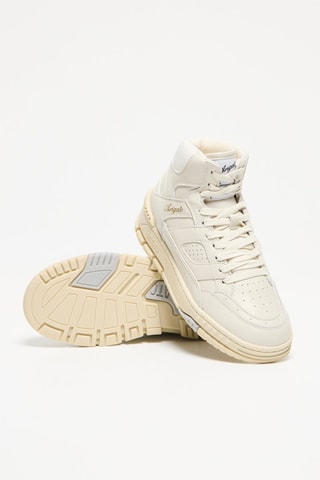 Baskets montantes en cuir Area Hi Sneaker - Beige