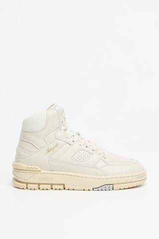 Baskets montantes en cuir Area Hi Sneaker - Beige