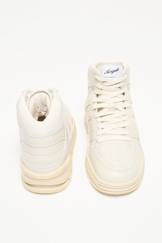 Baskets montantes en cuir Area Hi Sneaker - Beige