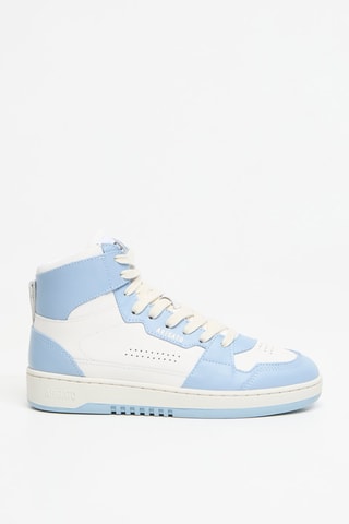 Baskets montantes en cuir Dice Hi Sneaker - Bleu et blanc