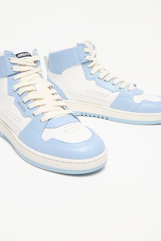 Baskets montantes en cuir Dice Hi Sneaker - Bleu et blanc
