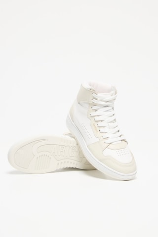 Baskets montantes en cuir Dice Hi Sneaker - Beige et blanc