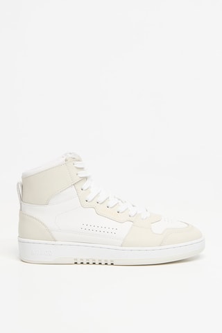 Baskets montantes en cuir Dice Hi Sneaker - Beige et blanc