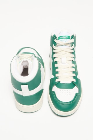 Baskets montantes en cuir Dice Hi Sneaker - Vert et blanc