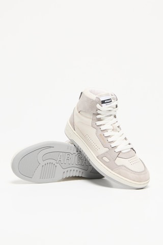 Baskets montantes en cuir Dice Hi Sneaker - Beige et gris