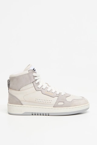 Baskets montantes en cuir Dice Hi Sneaker - Beige et gris
